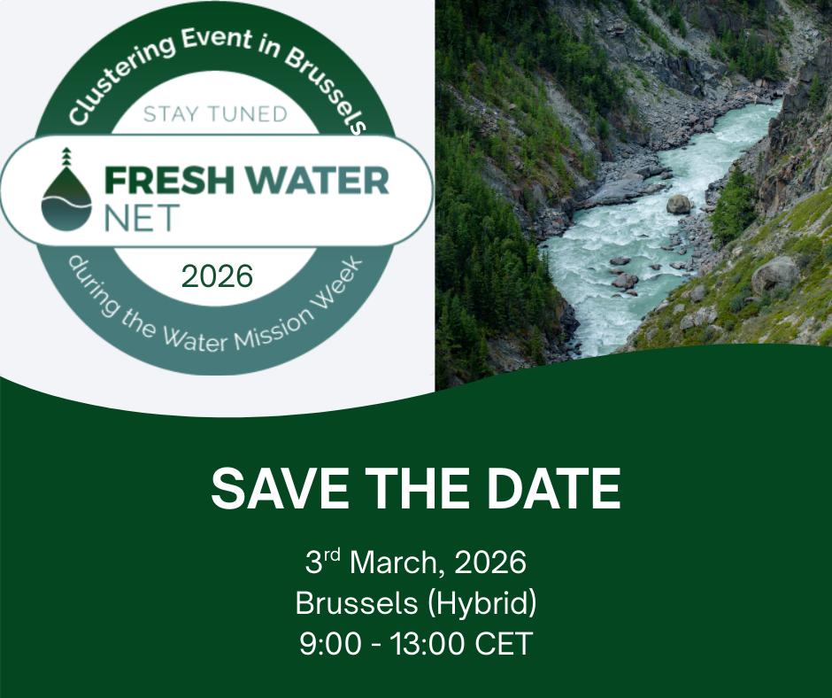 SAVE THE DATE | Join the Fresh Water Clustering Event in Brussels (Hybrid)